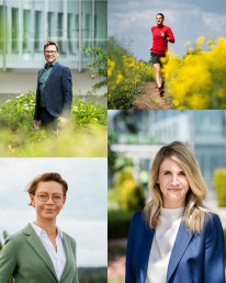 Portraits und Fotoaufnahmen der GETEC Mitarbeiter, Zwei Frauen und zwei M&auml;nner