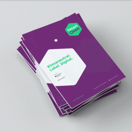 Magazinauflage des Energielabors SmartQuart, Magazine &uuml;bereinander gestapelt