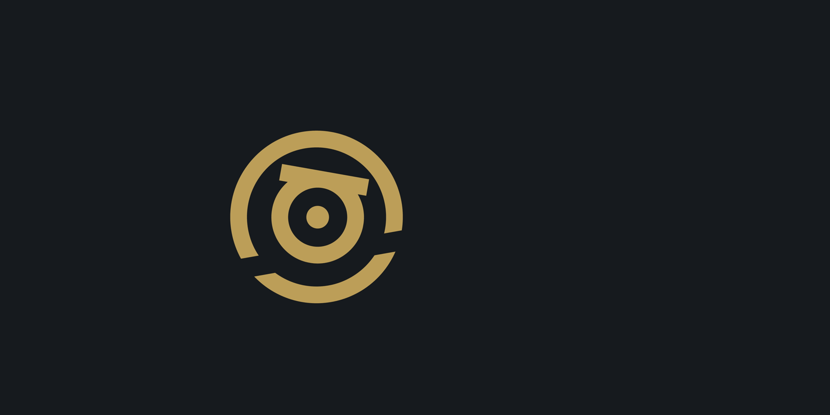 akii Logo Animation, gold auf schwarzem Grund