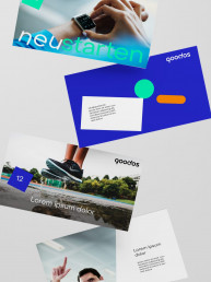 Powerpoint Vorlage f&uuml;r qoodos mit Bild und Grafikelementen