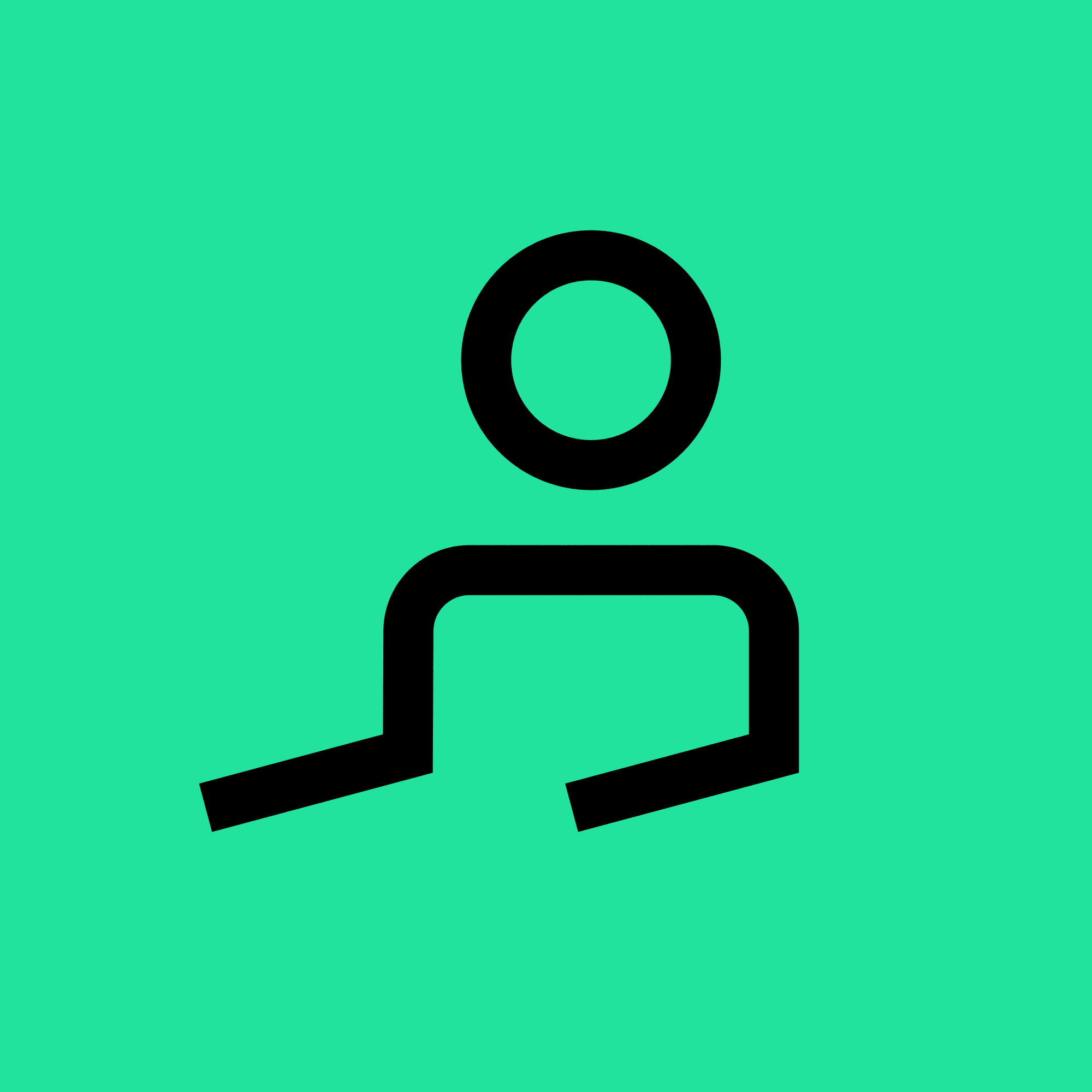 Icon Animation der Corporate Icons von qoodos, farblich wechselnder Hintergrund