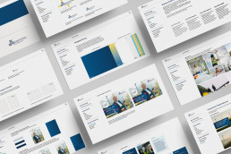 &Uuml;bersicht des Styleguides des Unternehmen Enertrag, Gestaltungsrichtlinen, Farbwerte, Bildsprache, Layoutsystem, Schriftschnitte